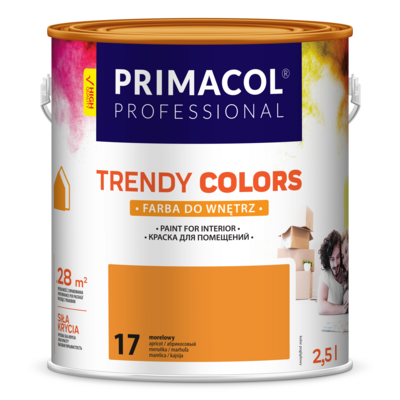 Primacol Farba Trendy Colors ciemny żółty (17) 2,5 l PROFESSIONAL