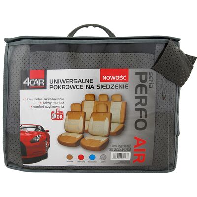 Pokrowce na siedzenia PERFO-AIR szare 4Car