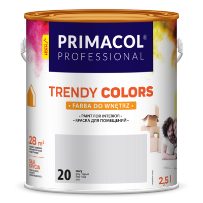Primacol Farba Trendy Colors szara (20) 2,5 l PROFESSIONAL