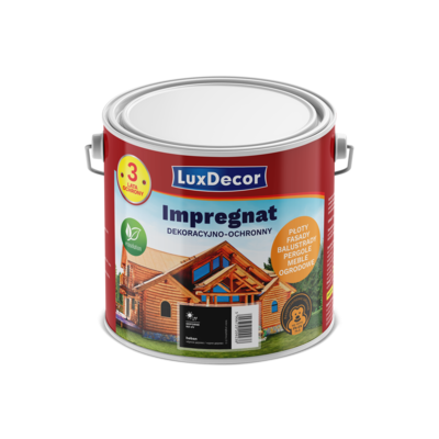 LuxDecor Impregnat akrylowy ochronno-dekoracyjny heban 3 l