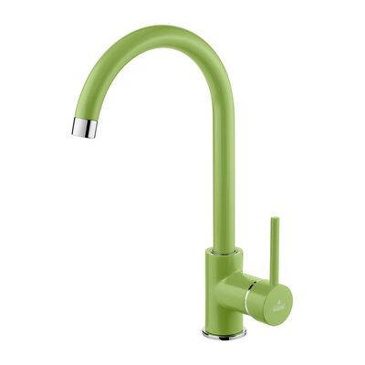 Deante Bateria zlewozmywakowa z wylewką U zielona Mango