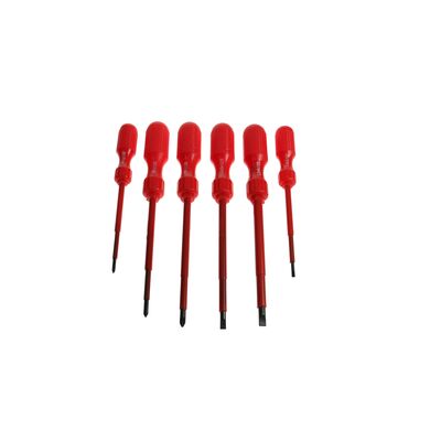 Wkrętak elektrotechniczny 1000 V, zestaw: 6 sztuk