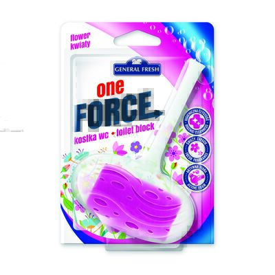 Kostka WC blistra, One Force, 40 g, kwiat, General Fresh