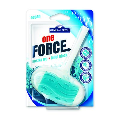 Kostka WC blistra, One Force, 40 g, morze, General Fresh