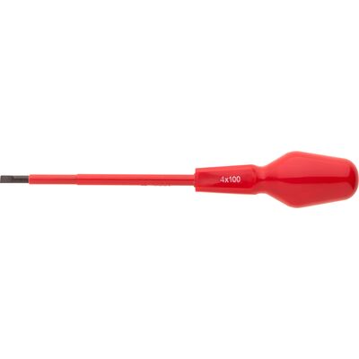 Wkrętak elektrotechniczny z izolacją 1000 V płaski SL4 x 100 mm