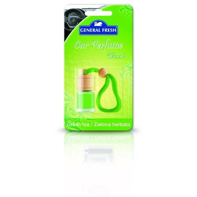 Odświeżacz samochodowy Wood blister 5 ml zielona herbata General Fresh