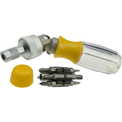 Condor Wkrętak wielofunkcyjny z grzechotką i przegubem 13 w 1, zestaw: 14 sztuk