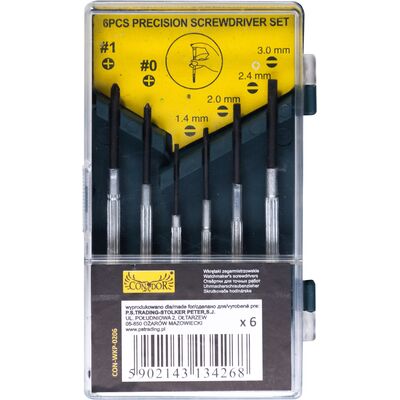 Condor Wkrętaki zegarmistrzowskie, zestaw: 6 sztuk