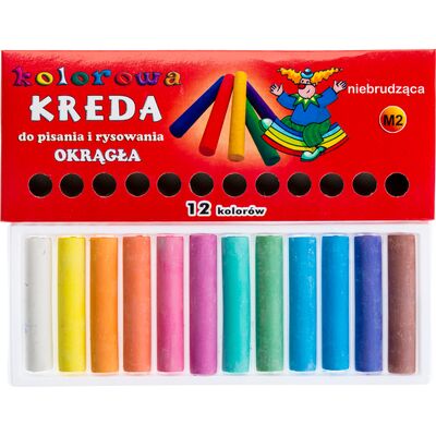 Kreda kolorowa typ M okrągła opakowanie - 12 sztuk Condor