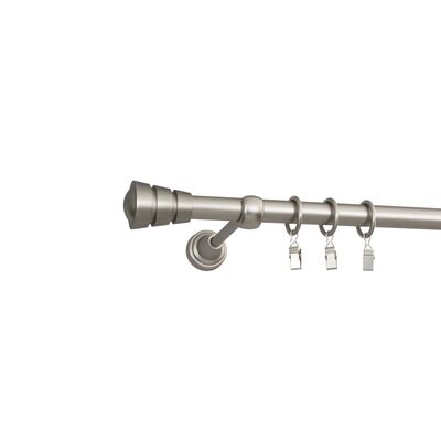 Karnisz Fedora I 160 cm satyna nikiel 19 mm Bojanek