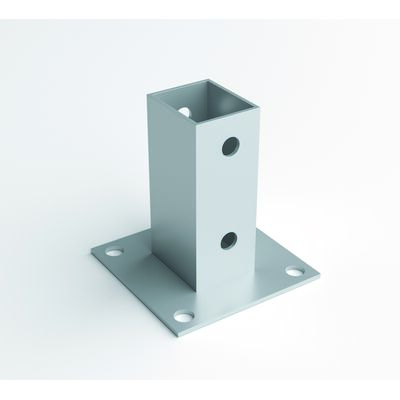 Podstawa do słupka panelowego ocynk 6 x 4 cm Polbram