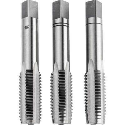 Drel Gwintowniki M16 zestaw 3 sztuki