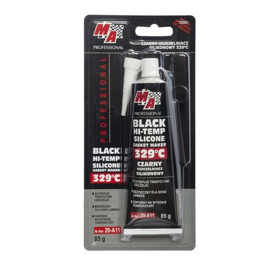 Uszczelniacz silikonowy czarny 329°C 85 g MA Professional
