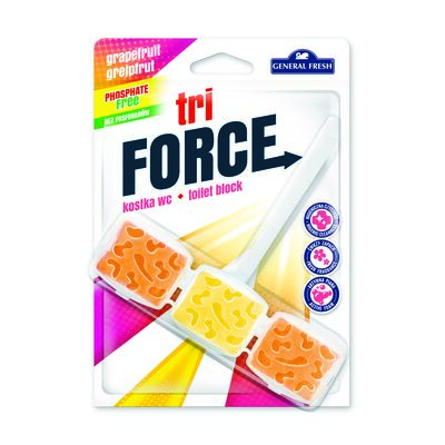 Kostka WC Tri Force 45 g grapefriut General Fresh