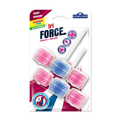 Kostka WC Tri Force 2 x 45 g kwiat General Fresh
