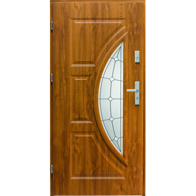 Drzwi zewnętrzne Szmaragd złoty dąb 90 cm lewe Splendoor