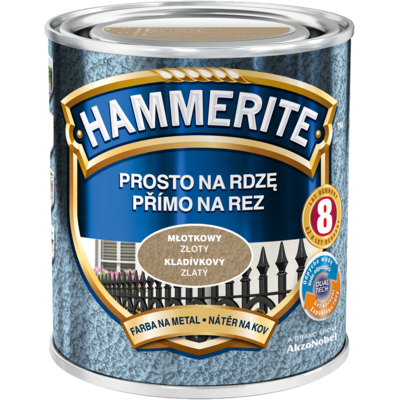 Hammerite Farba Prosto Na Rdzę Złoty Młotkowy 2,5 l