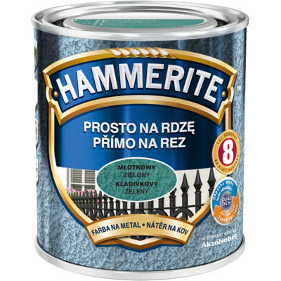 Hammerite Farba Prosto Na Rdzę Zielony Młotkowy 2,5 l