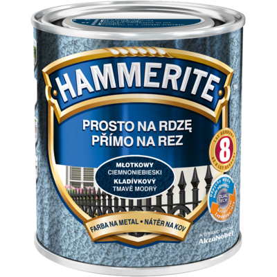 Hammerite Farba Prosto Na Rdzę Ciemnoniebieski Młotkowy 2,5 l