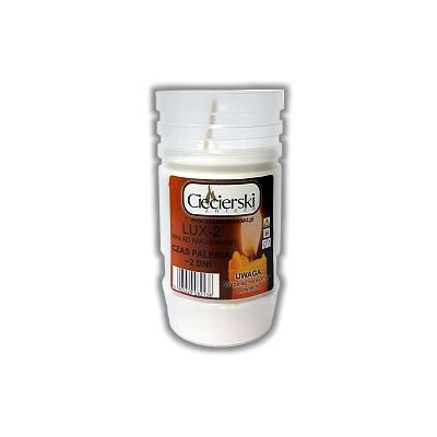 Wkład LUX-2 z eko parafiny 12 cm 48h biały CIECIERSKI