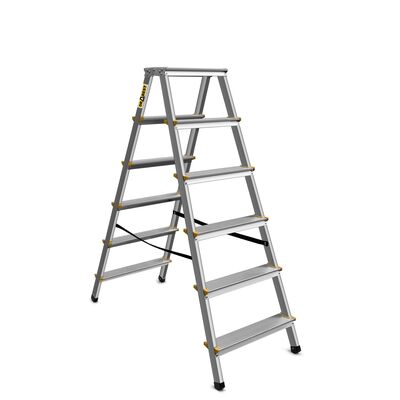 DRABEST Drabina aluminiowa dwustronna certyfikowana 2x5 stopniowa 150 kg