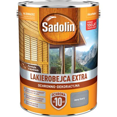 Sadolin Lakierobejca Ochronno-Dekoracyjna Extra Jasny Szary 5 l