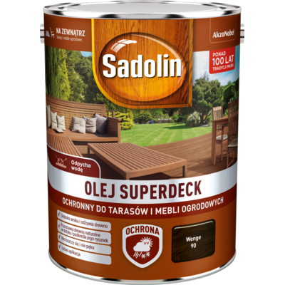 Sadolin Olej do tarasów i mebli ogrodowych Superdeck Wenge 5 l