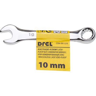 Drel Klucz płasko-oczkowy 10 mm krótki