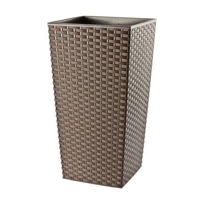 Doniczka FINEZJA RATTAN 30 cm mokka