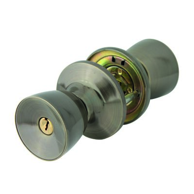 Gałka z zamkiem 6711 brąz