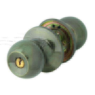 Gałka 6871 z zamkiem brąz