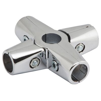 Złącze czteroramienne Ø25 chrom