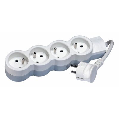 Przedłużacz listwowy 4 gniazda z uziemieniem 1,5 m