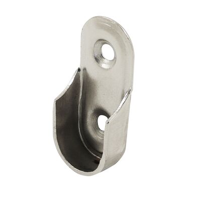 Końcówka boczna do rury owalnej 30 x 15 chrom