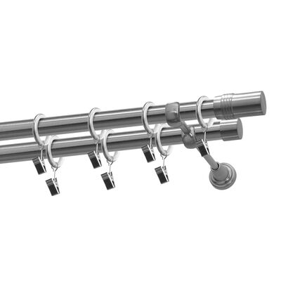 Karnisz podwójny 19/19 mm Boston nikiel 200 cm