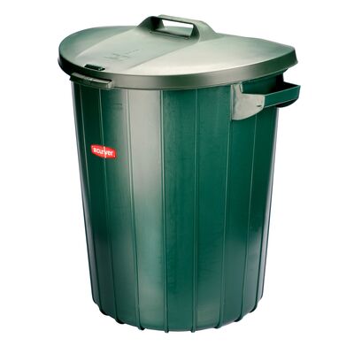 Kosz na śmieci 90 l zielony