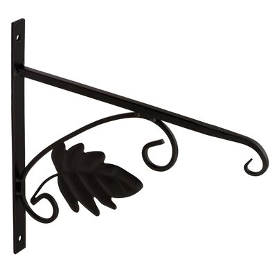 Uchwyt kwietnika liść UK2 czarny VELANO