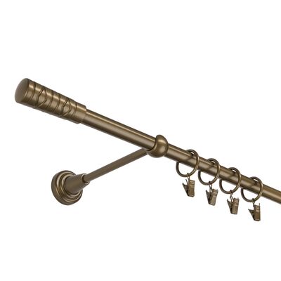 Karnisz pojedynczy 16 mm złoty antyk I 160 cm żabka picasso