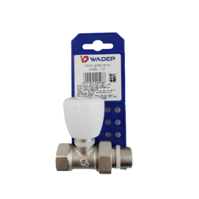 Zawór grzejnikowy prosty 1/2