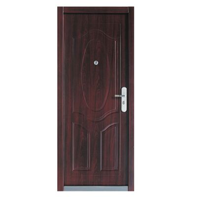 Drzwi zewnętrzne wewnątrzklatkowe ciemny orzech 90L