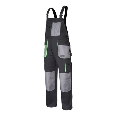 LAHTI PRO Ogrodniczki ochronne L40606 czarno zielone