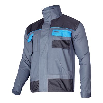 LAHTI PRO Bluza ochronna L40405 szaro niebieska XXXL