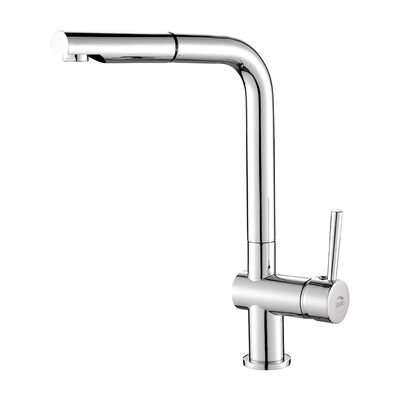 Laveo Bateria zlewozmywakowa stojąca z wyciąganą wylewką L LUNA BLZ 069D chrom