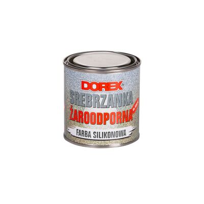 Farba silikonowa Srebrzanka żaroodporna 250 ml Dorex
