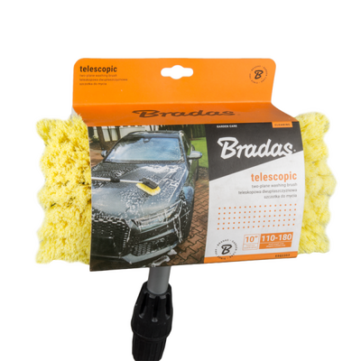 Szczotka samochodowa dwupłaszczyznowa z zaworem, teleskop 110 - 180 cm