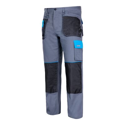 LAHTI PRO Spodnie ochronne do pasa L40504 szaro niebieskie