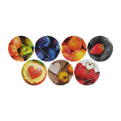 Zakrętka Ø66 mm owoce 5 10 sztuk Browin