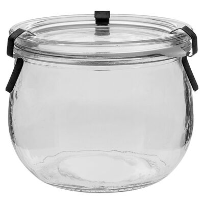 Słój do wekowania Pękaty brzuszek biały 500 ml Browin