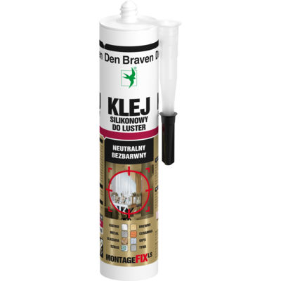 Klej silikonowy do luster Montagefix LS 300 ml