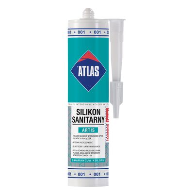 Atlas Silikon sanitarny ARTIS 001 biały 280 ml